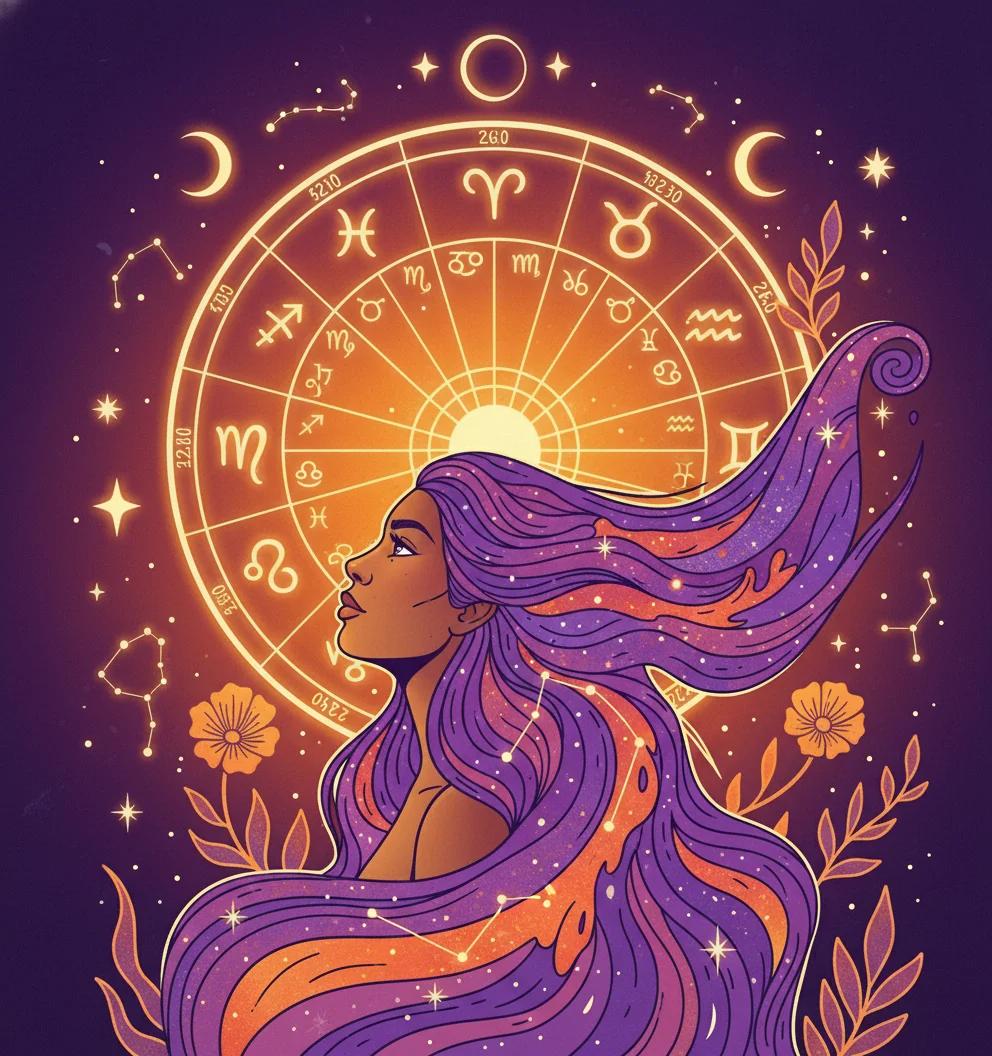 Mystical cosmic illustration