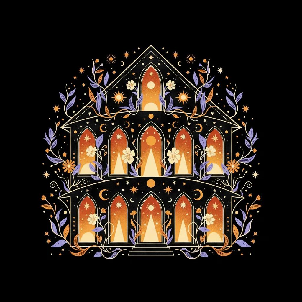 The 12 astrological houses in a birth chart wheel